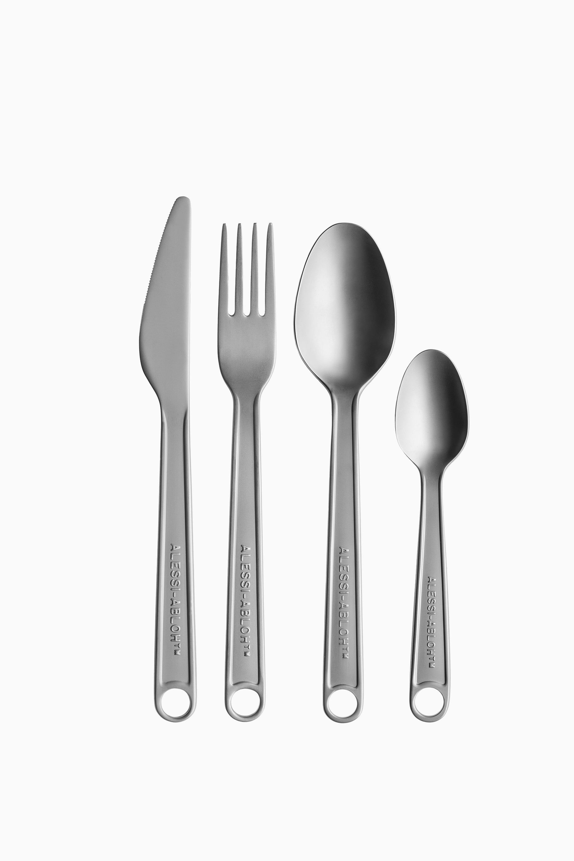Virgil Abloh Conversational Objects 4 piece cutlery set-Alessi-[interior]-[design]-KIOSK48TH