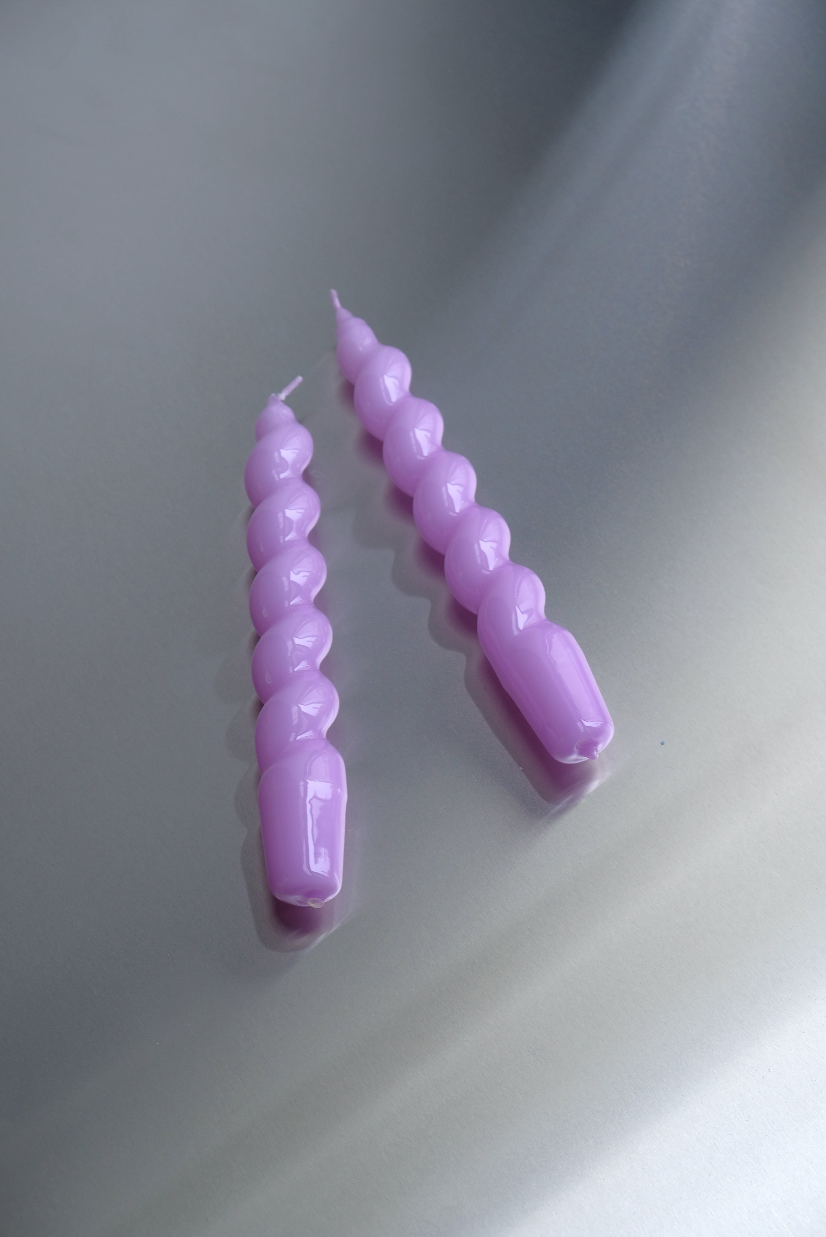 2 x spiral candle lilac-Cereria-[interior]-[design]-KIOSK48TH