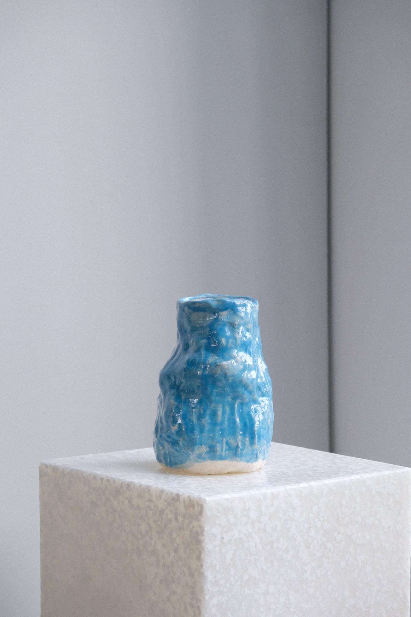 Glaze vase medium blue-Emilie Holm-[interior]-[design]-KIOSK48TH