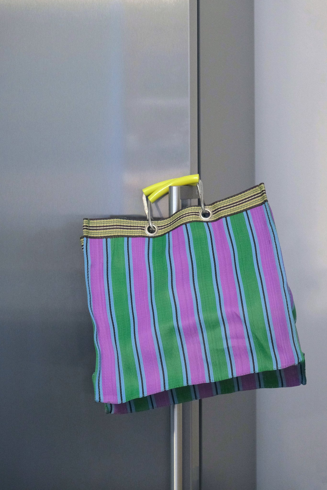 Recycled plastic bag green/purple-Puebco-[interior]-[design]-KIOSK48TH