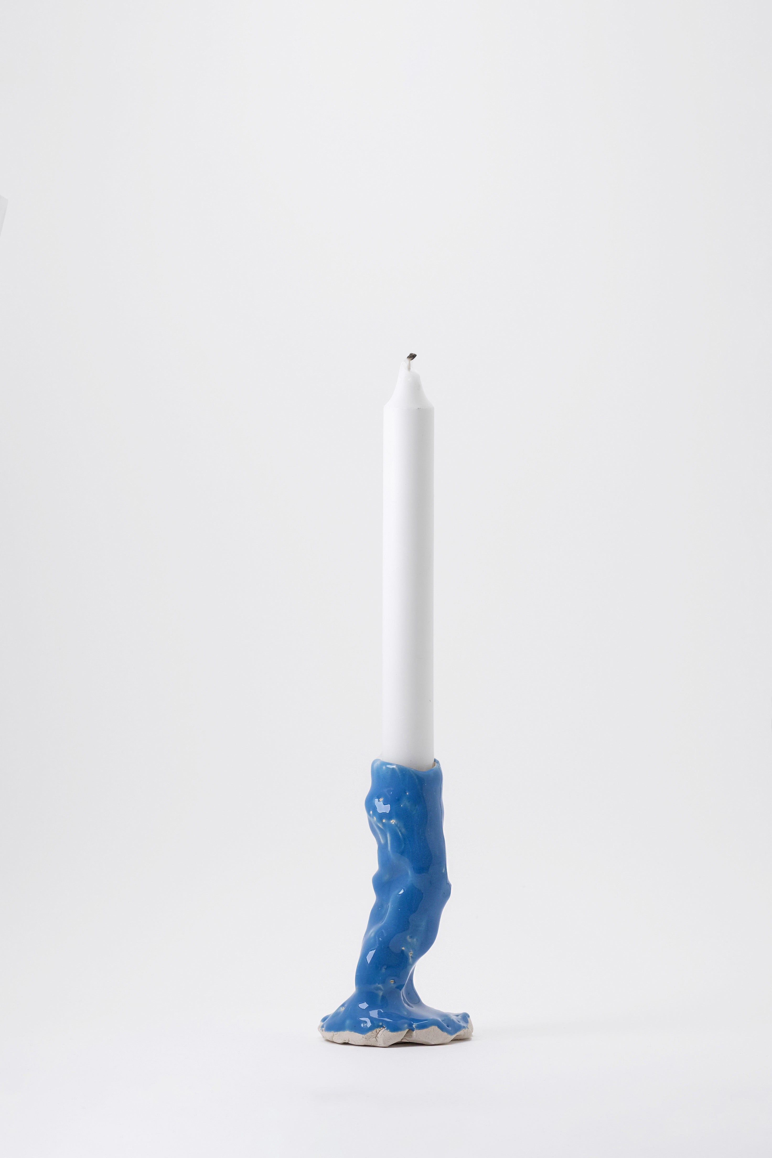 The candle holder medium medium blue-Emilie Holm-[interior]-[design]-KIOSK48TH