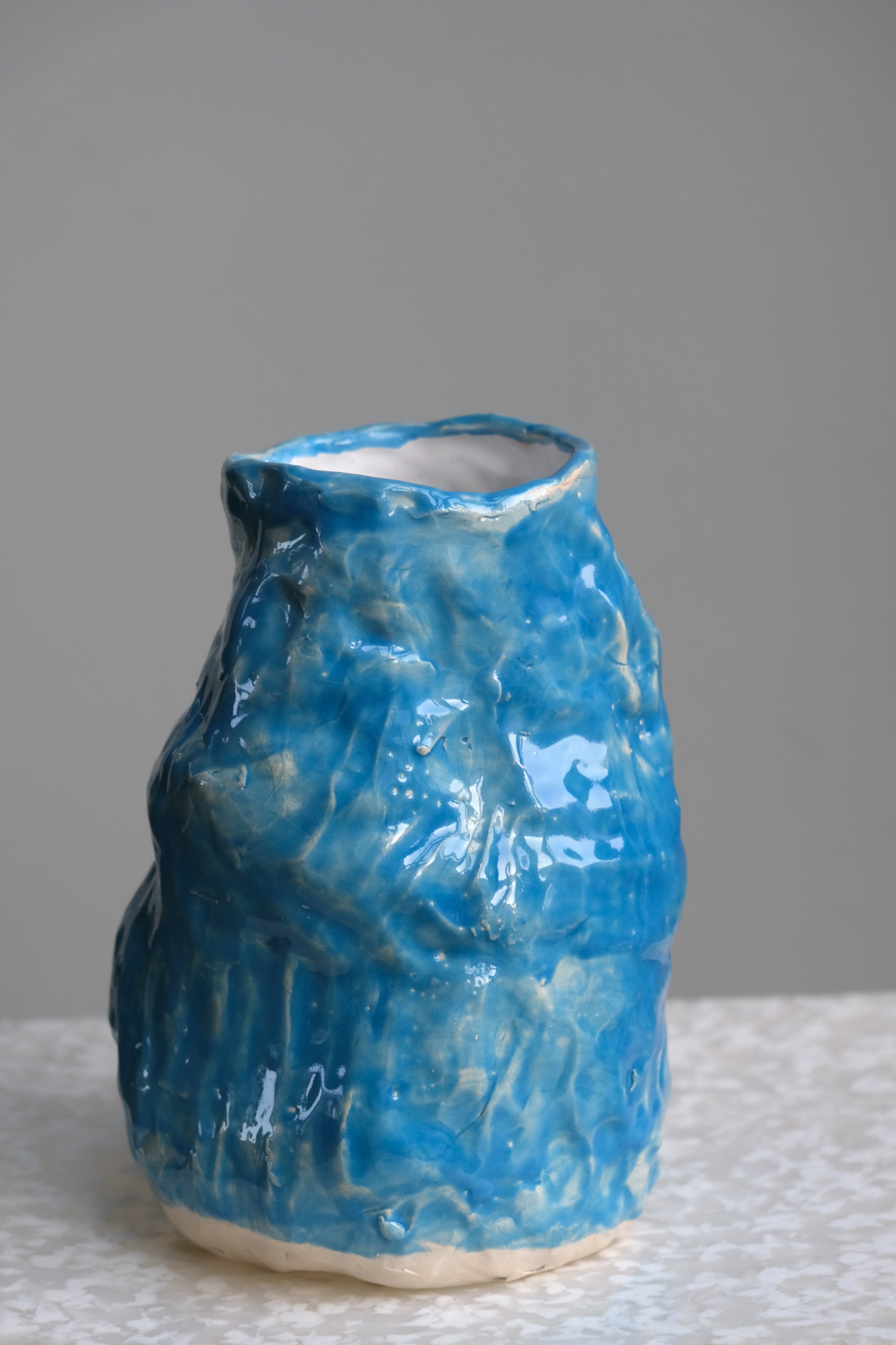 Glaze vase medium blue-Emilie Holm-[interior]-[design]-KIOSK48TH